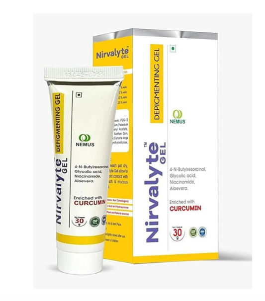 Nirvalyte Depigmenting Gel - Enriched with Curcumin 30gm